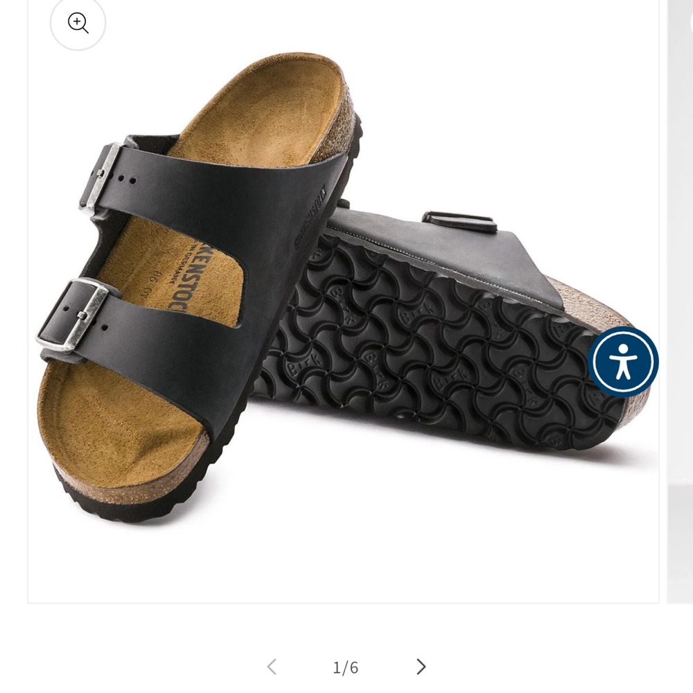 Black Birkenstock Arizona sandals